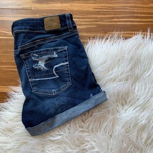 American Eagle Ripped Jean Shorts